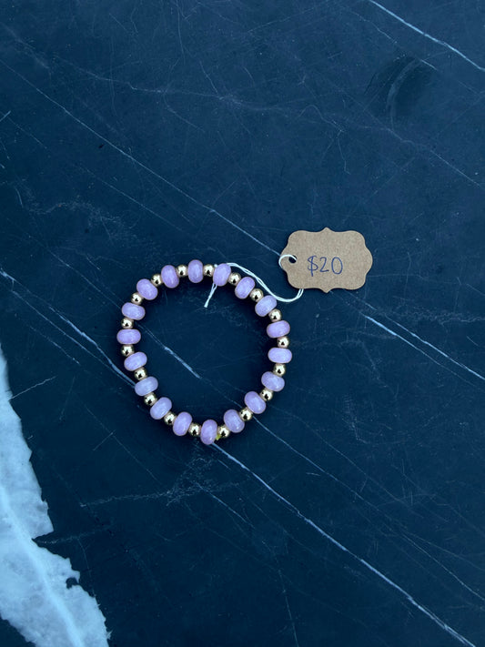 Lavendar Stone Bracelet