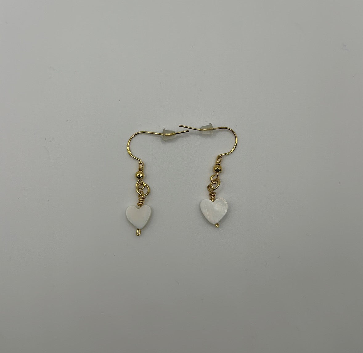 Mother of Pearl Heart Earrings