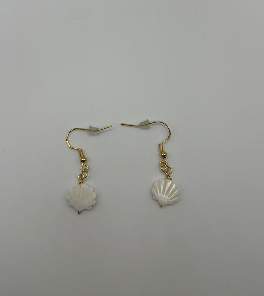 Mother of Pearl Seashell Earrings