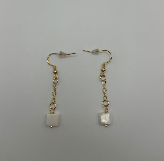 Square Mother of Pearl Earrings