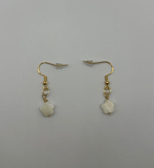 Mother of Pearl Flower Earrings