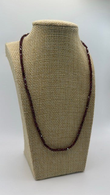 Maroon Stacking Necklace